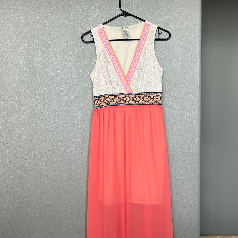 Multicolor Sleeveless Maxi Dress Size Medium